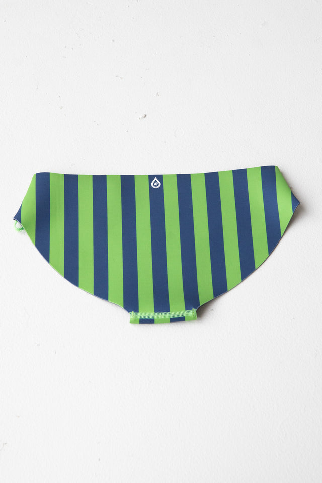 EMMIE B. - NAVY AND GREENERY STRIPE