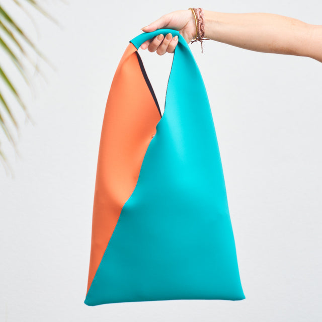 Dynasty Teal and Spice Orange Bag